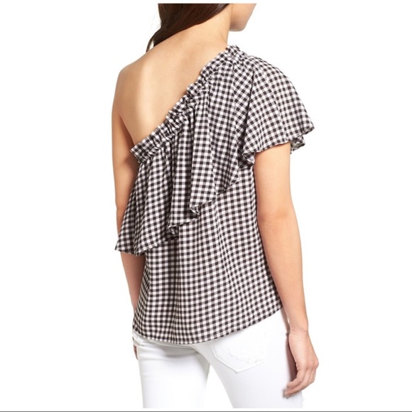 Nordstrom BP. Ruffle One-Shoulder Top - Picture 2 of 5